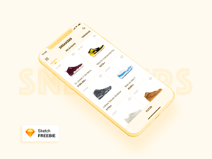 Sneakers Store App Concept for Sketch