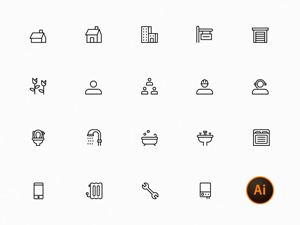 Social Housing Icon Set