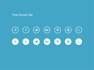 Social Icon Set by Radoslav Krumov