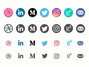 Social Media Icons Set – Free Sketch