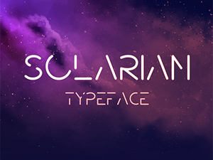 Solarian Font – Space Typeface
