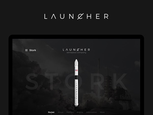 Space Company Website Template – Free Resource