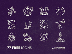 Space Icon Set For Illustrator