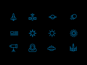 Space Icons Pack by Julian Lozano