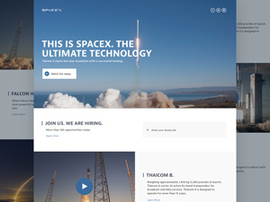 SpaceX Redesign Concept – Sketch Freebie