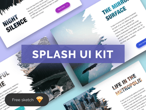 Splash UI Kit – Sketch Resource
