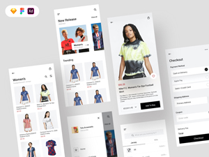 Sports Jersey Shop Mobile UI