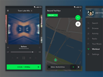 Spotify + Fitness – Sketch Resource