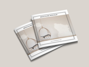 Square Brochure Mockup: Free PSD