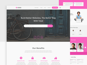 Startup Website Template for Sketch