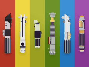 StarWars Lightsabers Vectors