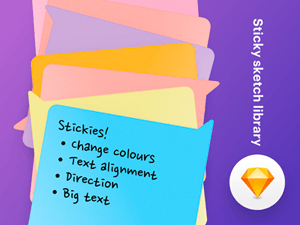 Post-it Sticky Notes Sketch Library