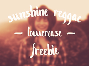 Sunshine Reggae Lowercase Font – Brush Pen Typeface