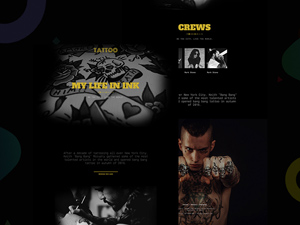 Tattoo Website Template Giveaway by Artbees