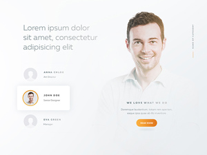 Team Page Template – Free PSD