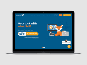 Telecommunications Provider Website Redesign – Free Sketch