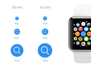 Template For Apple Watch Icons – Free PSD