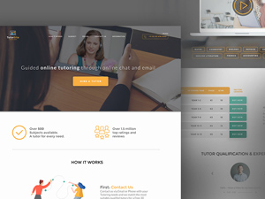 Educational Website Template – Adobe XD