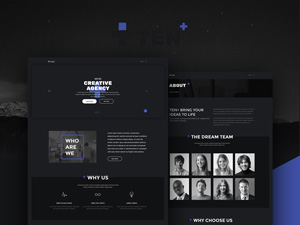 TEN+ Template – PSD Freebie