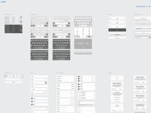 The Savvy Sketch iOS Wireframe Kit