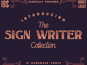 The Sign Writer Font Collection
