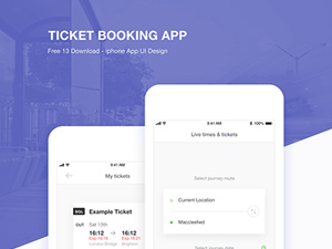 Ticket Booking App With Adobe XD
