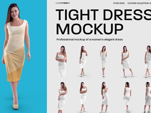 Pencil Dress Mockup – PSD Freebie