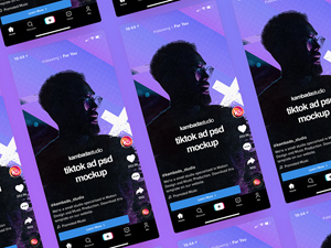 TikTok Ad Mockup – Free PSD