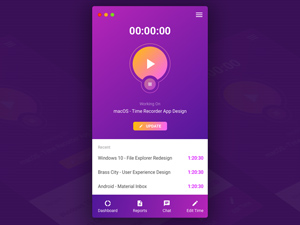 Time Recorder / Time Manager for macOS – Sketch Resource