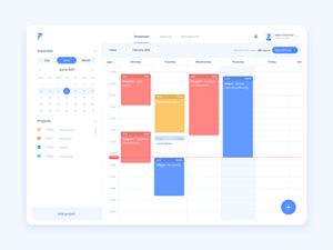 Time Tracker Web App UI
