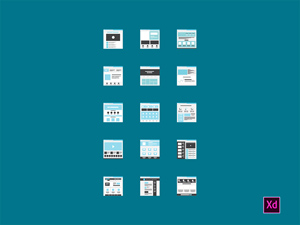 Tiny Miniature Wireframes – Adobe XD