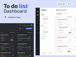 To Do List App Dashboard UI