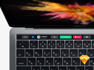 Touch Bar Concept for Twitter for Sketch