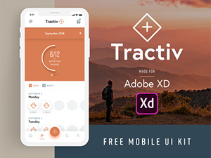 Tractiv UI Kit For Adobe Xd