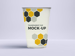 Transparent Cup Mockup PSD