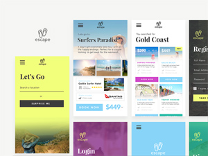 Travel App UI Concept Screens – Free Resource