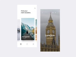 Travel Guides App Concept made in Sketch