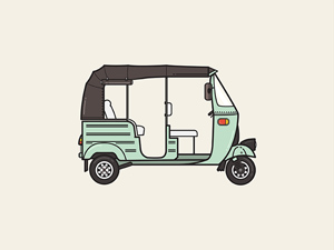 Tuk Tuk Vector Illustration