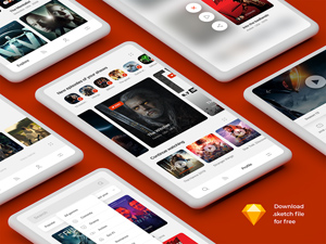TV Series App Concept for Sketch