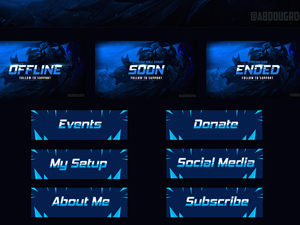 Twitch Banner Template – PSD Freebie