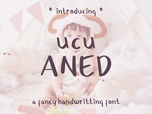 Ucu Aned – Fancy Handwritting Font