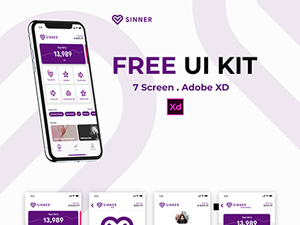 Sinner – Xd UI Kit