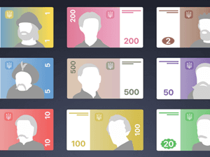 Ukrainian Currency Hryvnia Flat Design Concept – Sketch Resource
