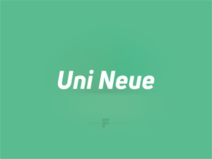 Uni Neue Font Free Light and Heavy Italic
