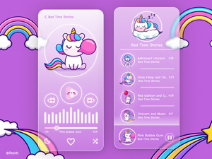 Unicorn Music Player for Kids