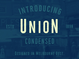 Union Condensed Free Typeface