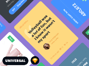 Universal Web UI Kit For Sketch