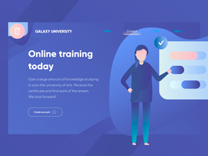 University Website Template PSD