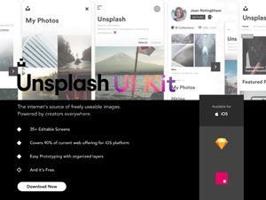 Unsplash UI Kit