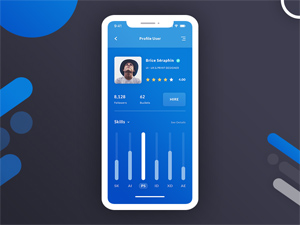 User Dashboard Mobile Design: Free PSD